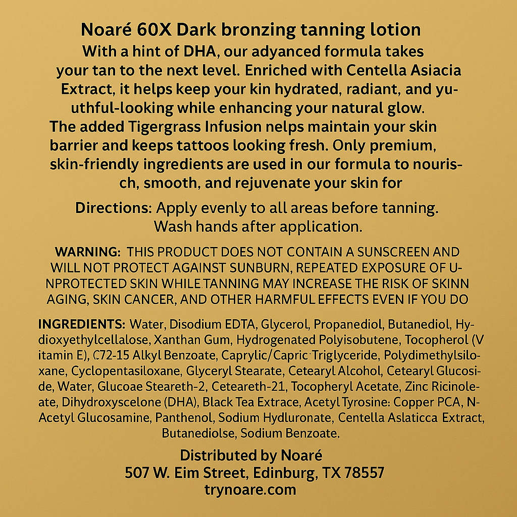 Mavetto Tanning Lotion
